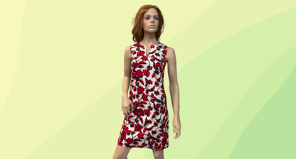 David Lawrence Esme Shift Dress - Size 6 - Multi - RRP $259