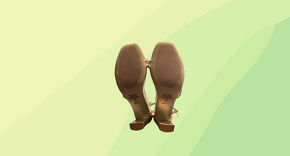 Bared Heels - Size 39 - Gold