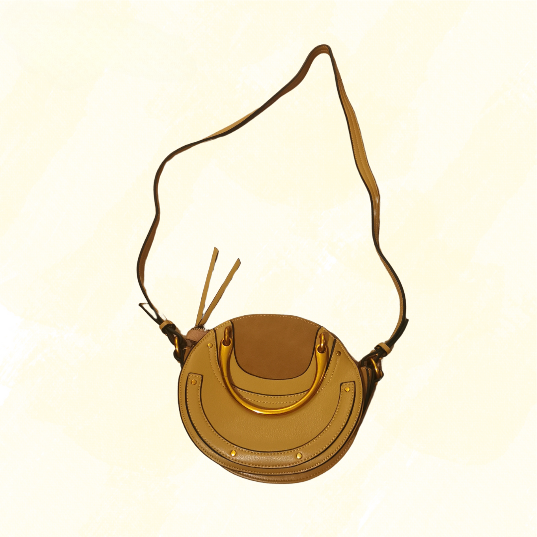 Sheike Round Bag - Brown