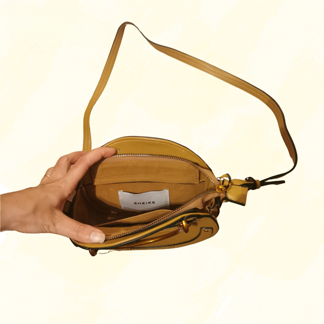 Sheike Round Bag - Brown