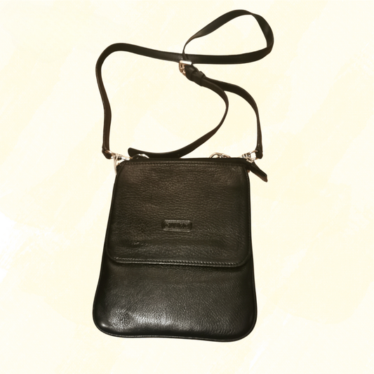 Guard Small Leather Bag - Black