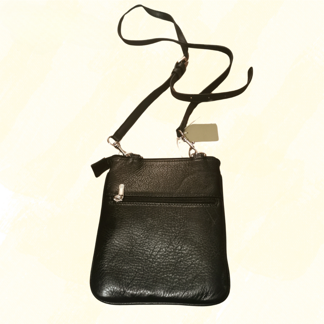 Guard Small Leather Bag - Black