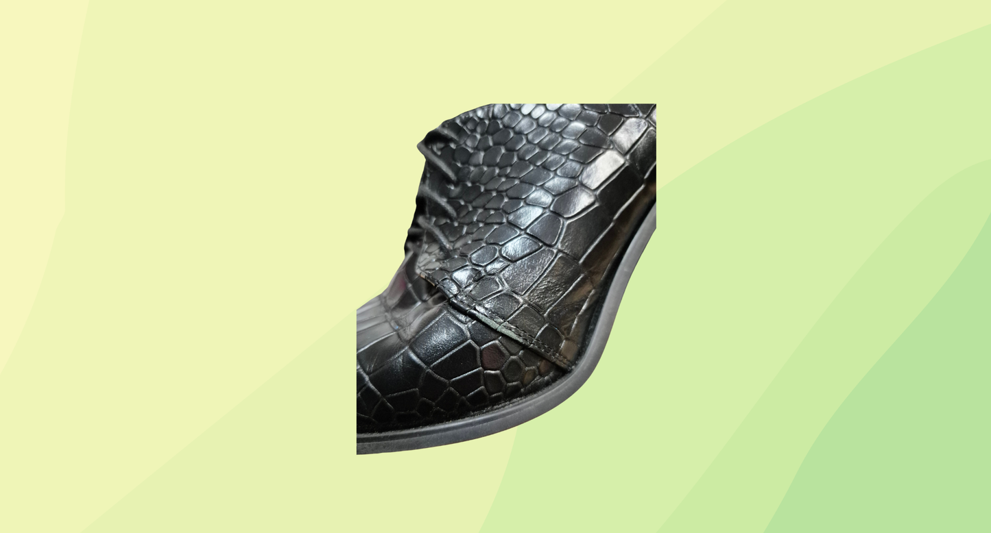 Jo Mercer Dominique Croc-embossed Heels - Size 39 - Black