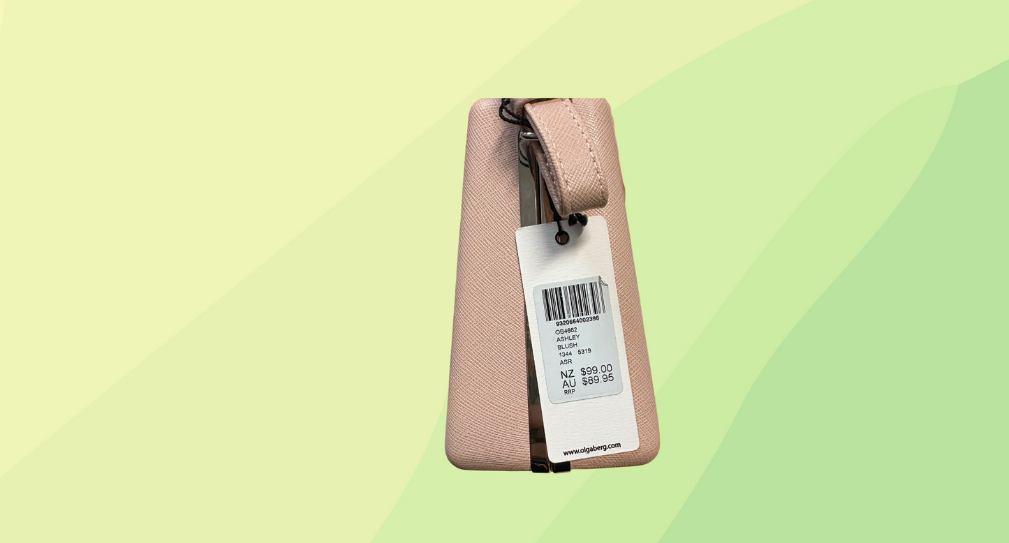 Olga Berg Ashley Clutch  RRP $89.95 - Blush