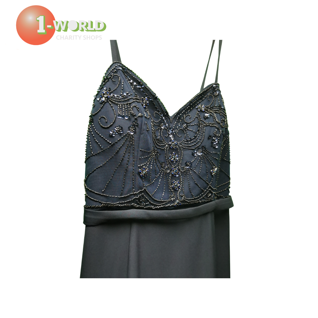 Jadore Evening Dress  - Size 16 Blue
