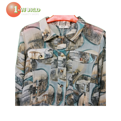 M.E.L Shirt/Jacket 100% ramie - Size 10