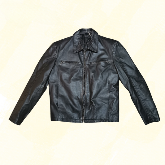 Reserve Men’s Leather Jacket - S - Black