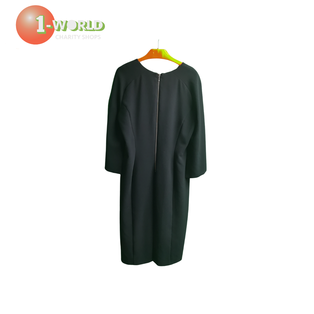 MOSS & SPY Dress, mid length, bat sleeve - AU 16 Black