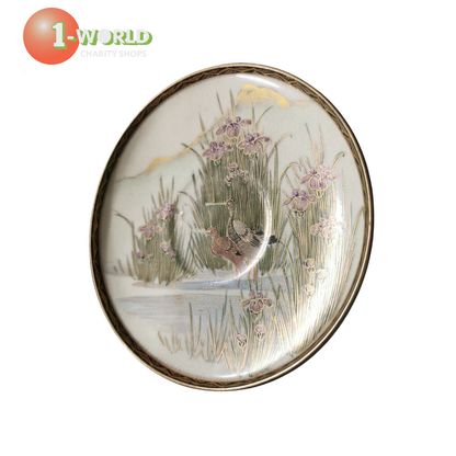 Y.Taniguchi Flower/Crane - Plate, Saucer & Cup