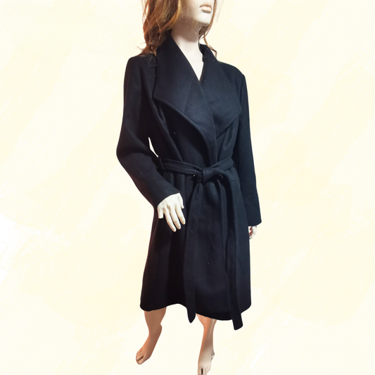 City Chic Over Coat - XL - Black