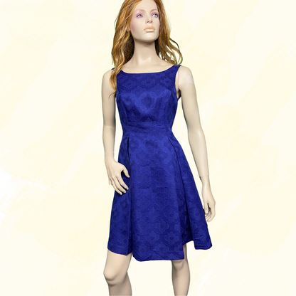 Leona Edmiston Party Dress Fitted, flared skirt - Blue 8