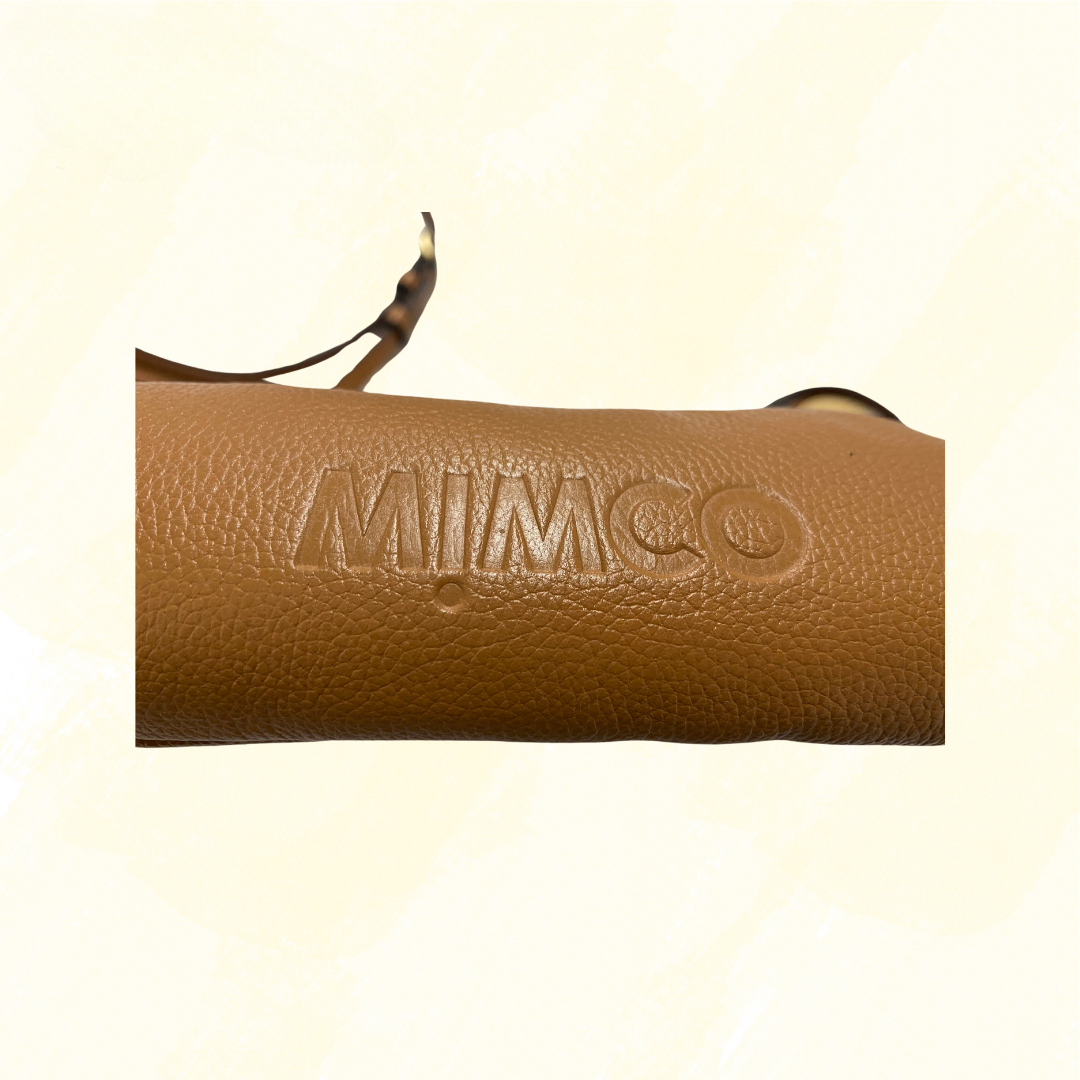 Mimco Small Leather Crossbody Handbag - Tan