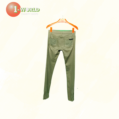 Sass & Bide Studded Pants - XS Olive Green